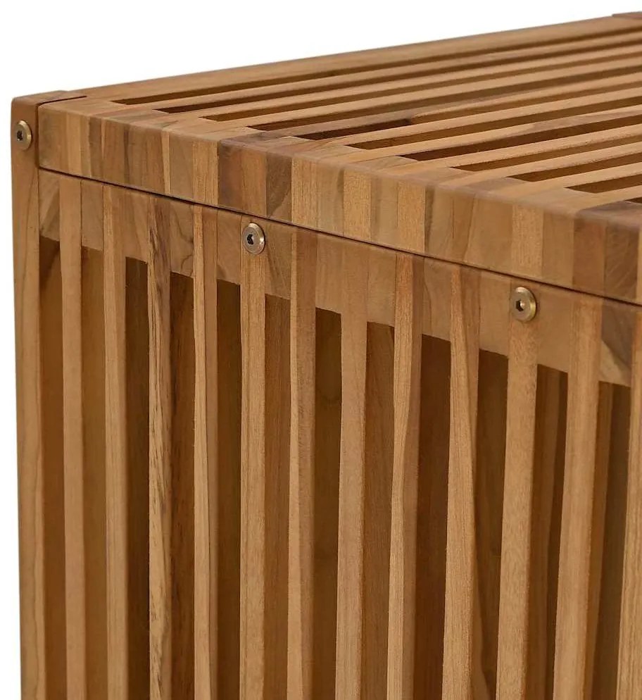 Mesa Lateral de Jardim 45x42,5x45 cm Madeira Sólida de Teca