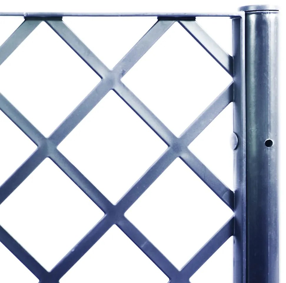 Vaso/floreira de jardim c/ treliça 200x160x142 cm PP cinzento azul