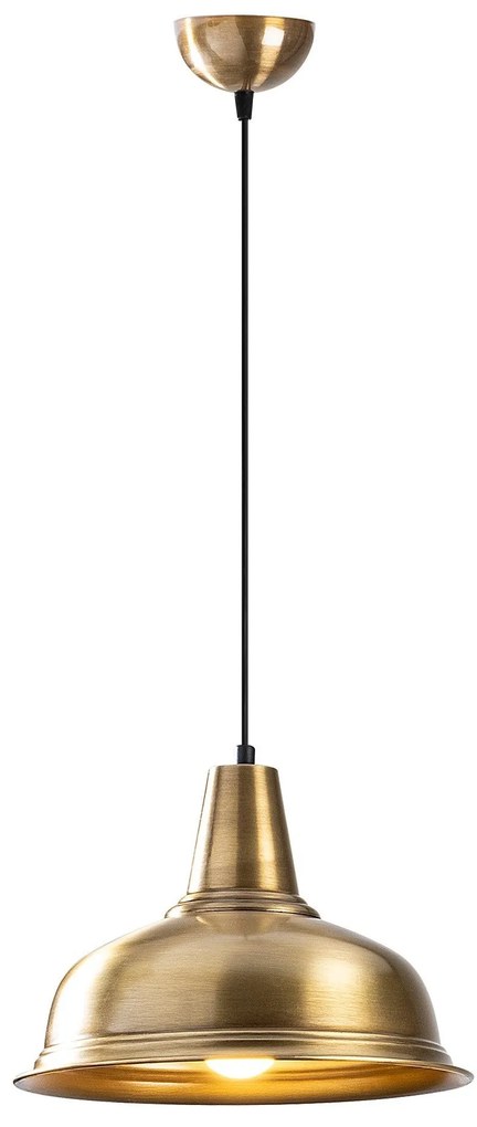Candeeiro de Teto Berceste – Dourado – 32 x 32 cm