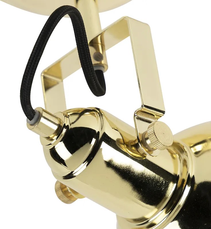 Projetores redondos industriais dourados 1-luz - Tommy