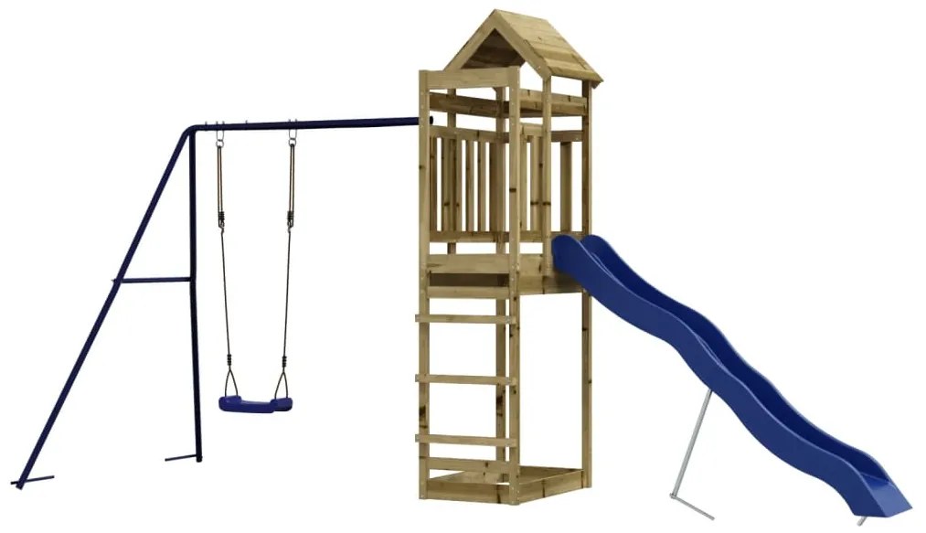 Conjunto de brincar para exterior madeira de pinho impregnada