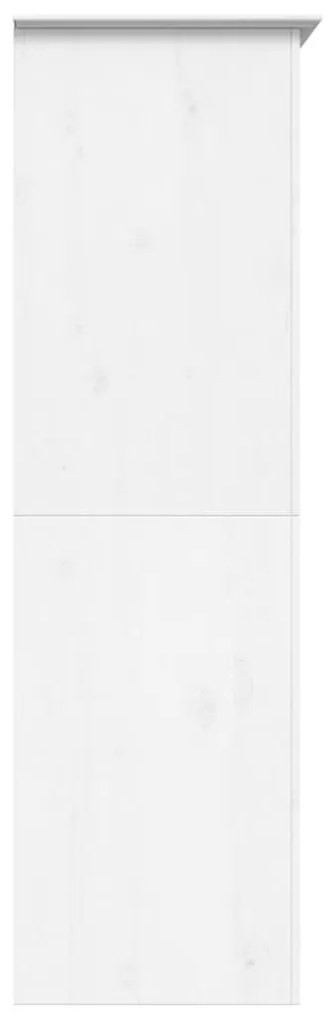 Roupeiro BODO 99x53,5x173 cm madeira de pinho maciça branco