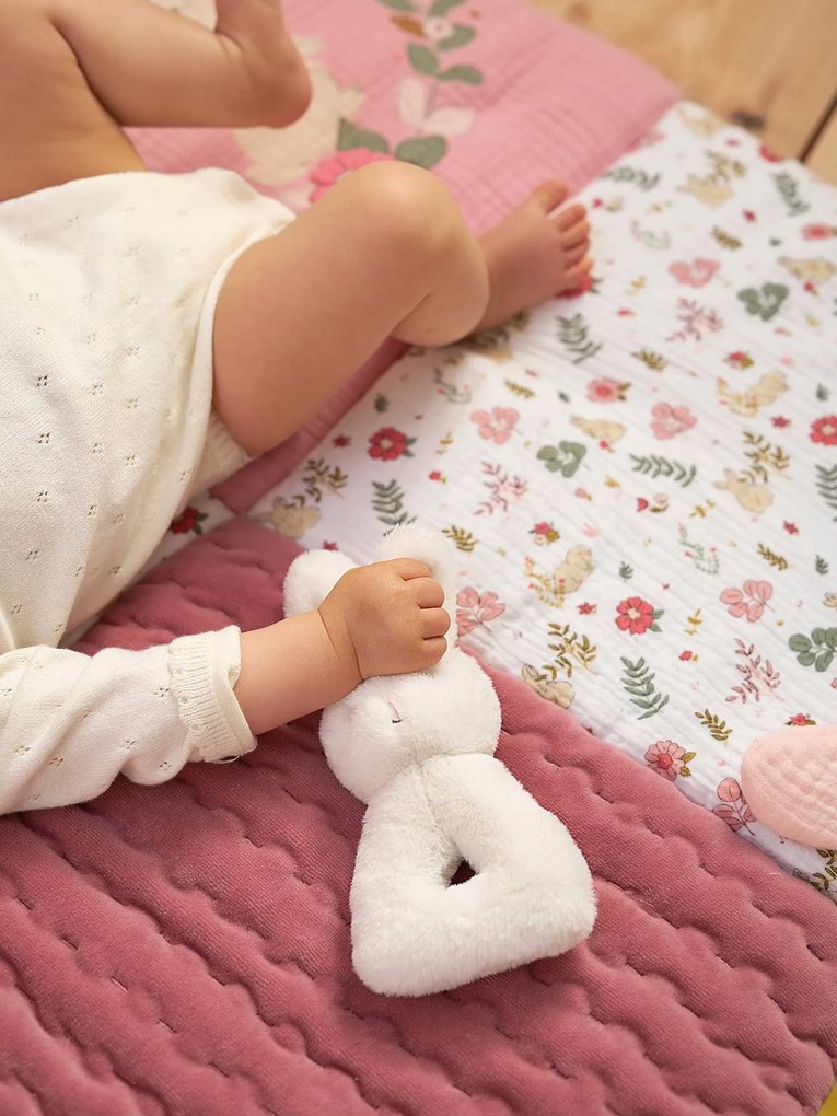 Chocalho COELHO muito macio.  branco