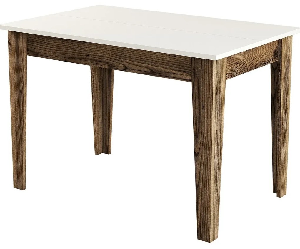 Mesa de Cozinha Kiev – Nogueira e Creme – 110x75x72 cm