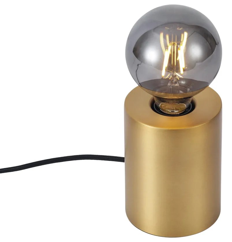 Candeeiro de Mesa Moderno Latão 13cm - Cylinder Moderno