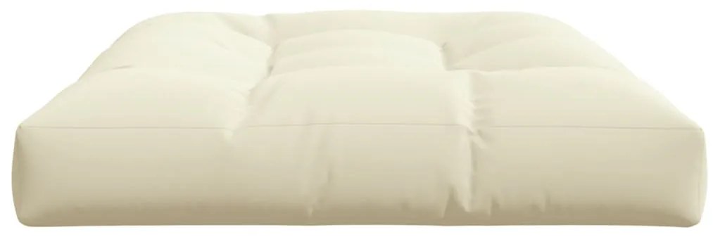 Almofadão para sofá de paletes 120x80x12 cm tecido creme