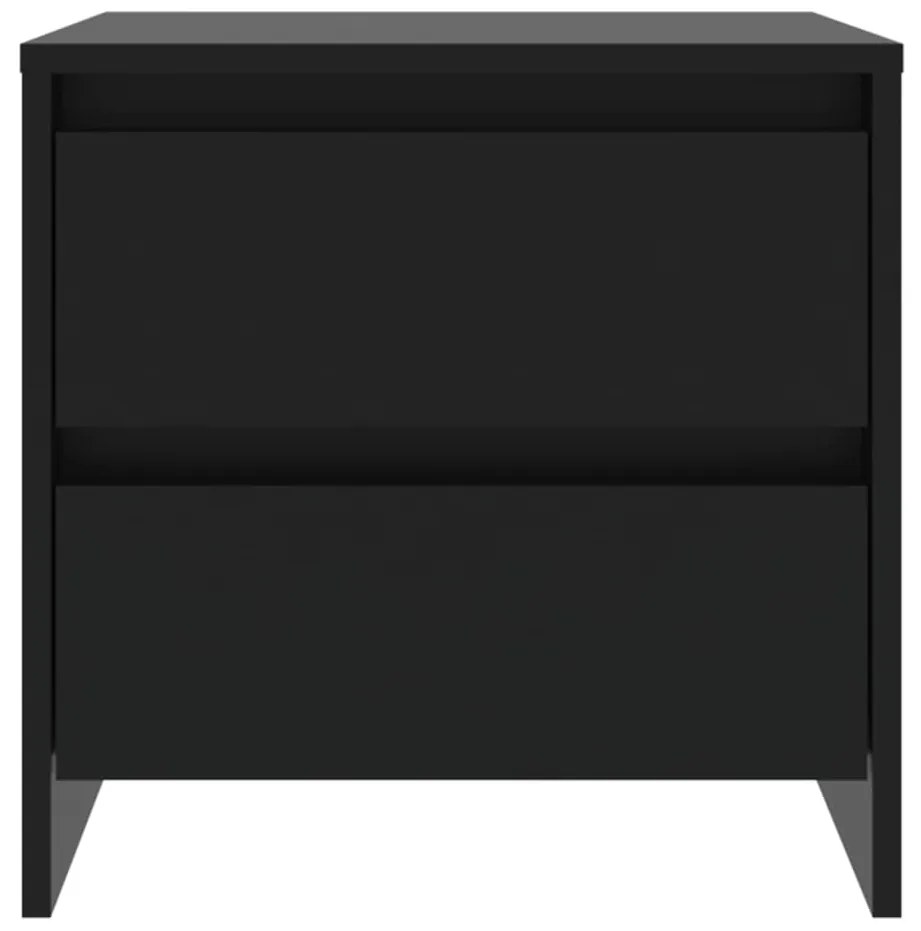 Mesas de cabeceira 2 pcs 45x34,5x44,5 cm aglomerado preto