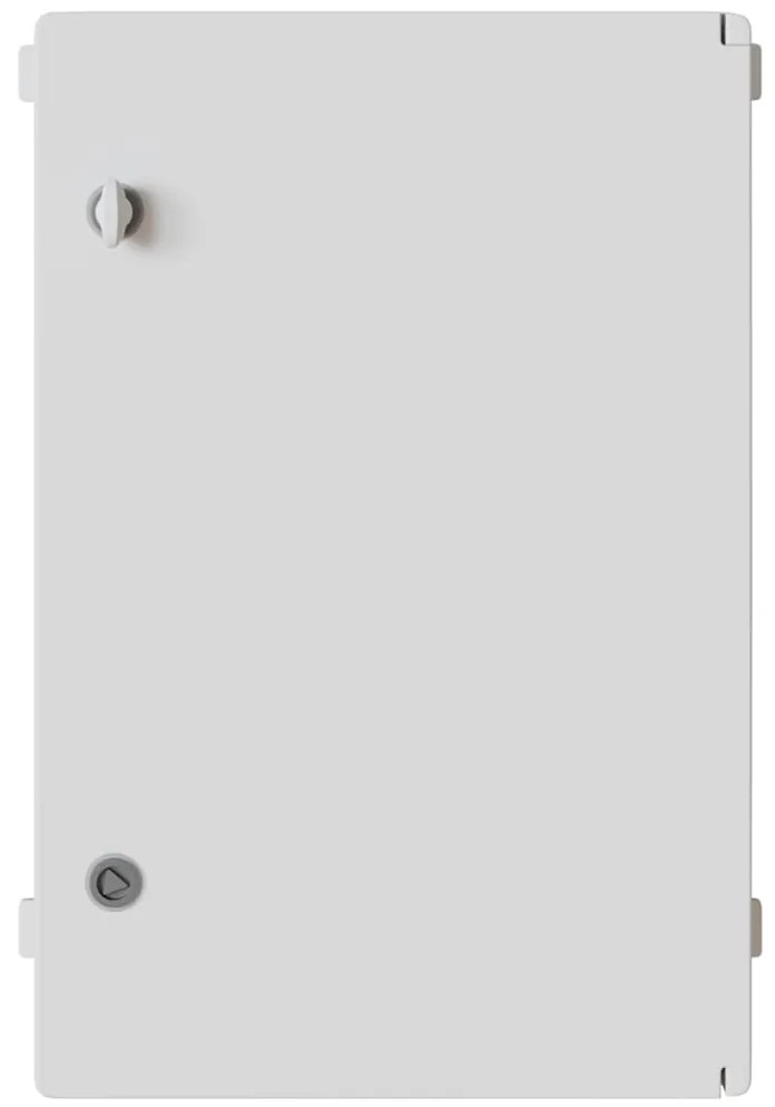Armário de Controle IP65 à Prova d'Água Cinza 40x20x60 cm Plástico ABS