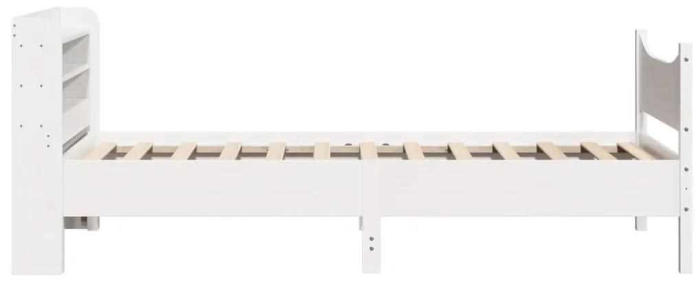 Estrutura cama c/ cabeceira 75x190 cm pinho maciço