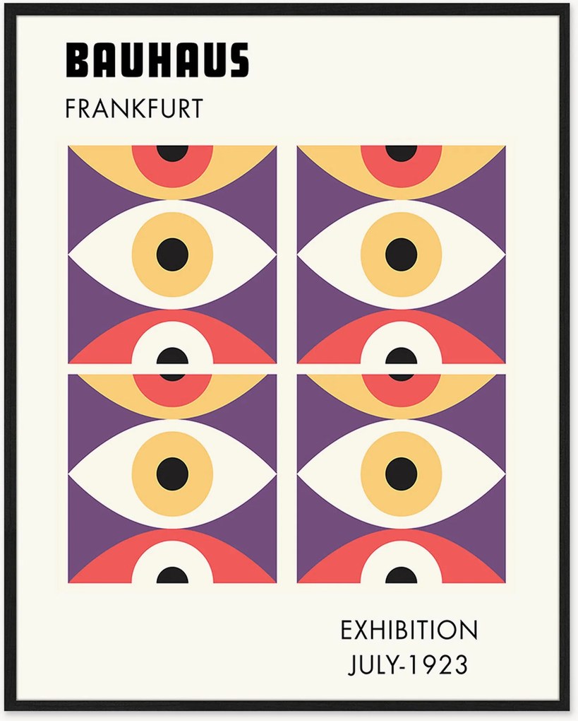 Impressão digital emoldurada Bauhaus Frankfurt Exhibition