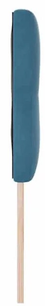 Cabeceira LED vidaXL Estofada com Botões Azul Escuro 80 cm Veludo