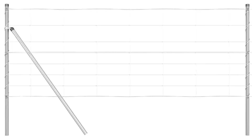 Cerca de Campo 0,8x25 m em Aço Galvanizado