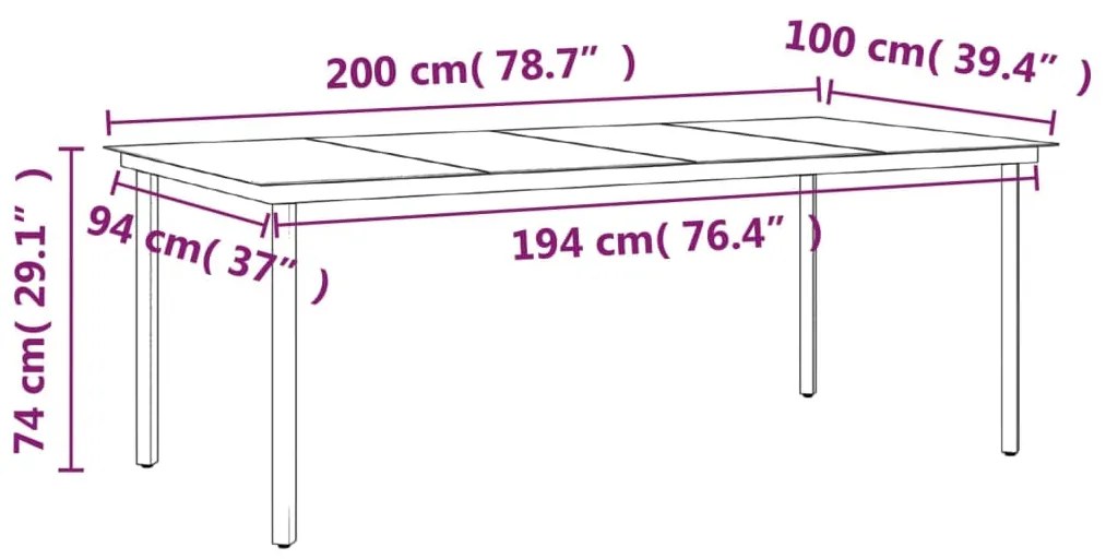 9 pcs conjunto de jantar para jardim c/ almofadões cinza/preto