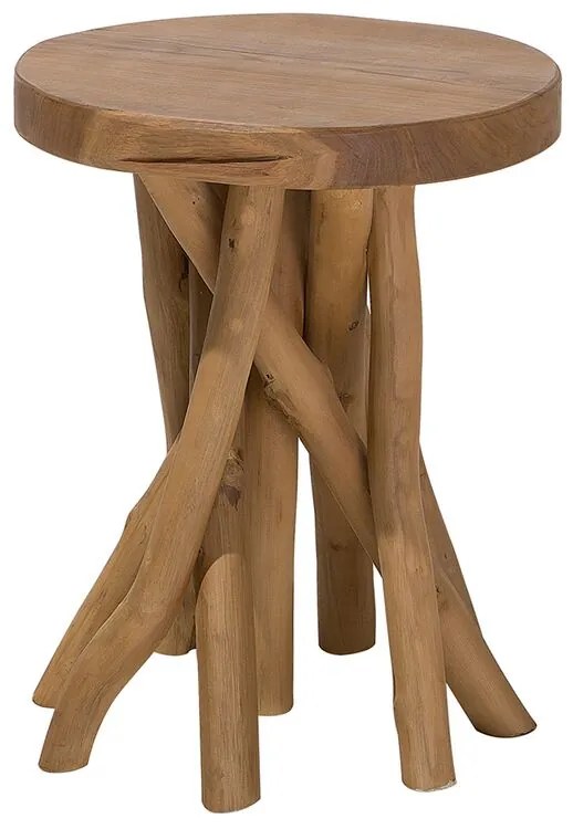Mesa de apoio em teca MERRITT Beliani