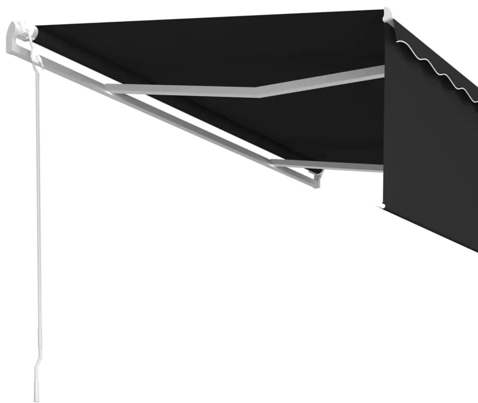 Toldo retrátil automático com estore 5x3 m antracite