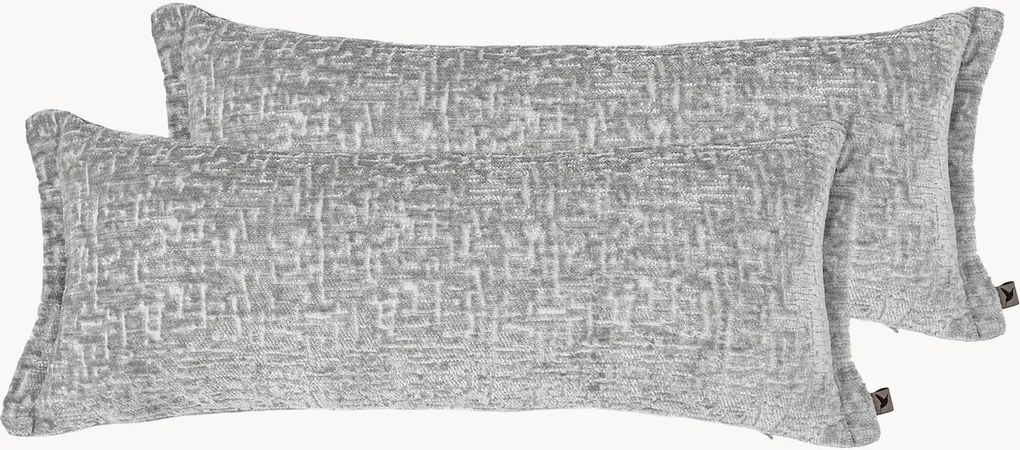 Almofadas em chenille artesanais Leilani, conjunto de 2