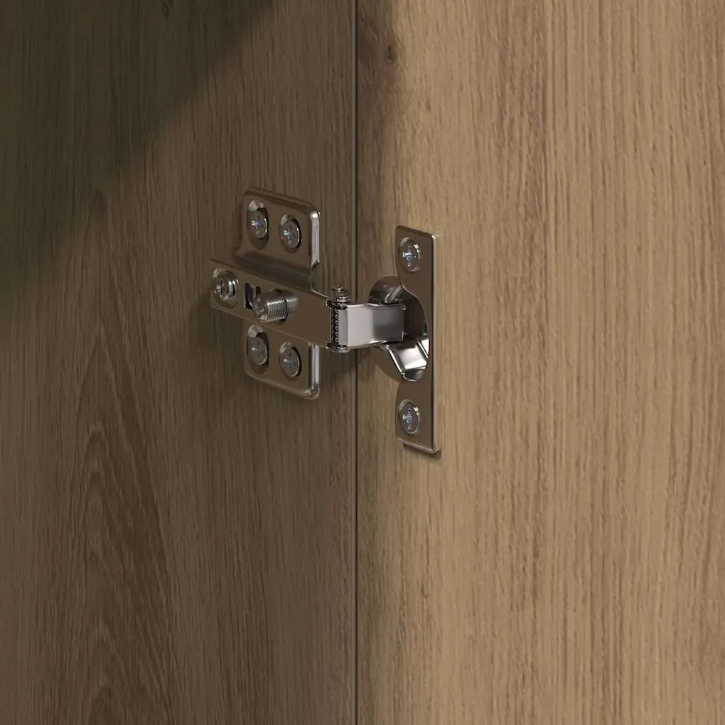 Highboard Carvalho Artesanal 70x35x180 cm Madeira Derivada
