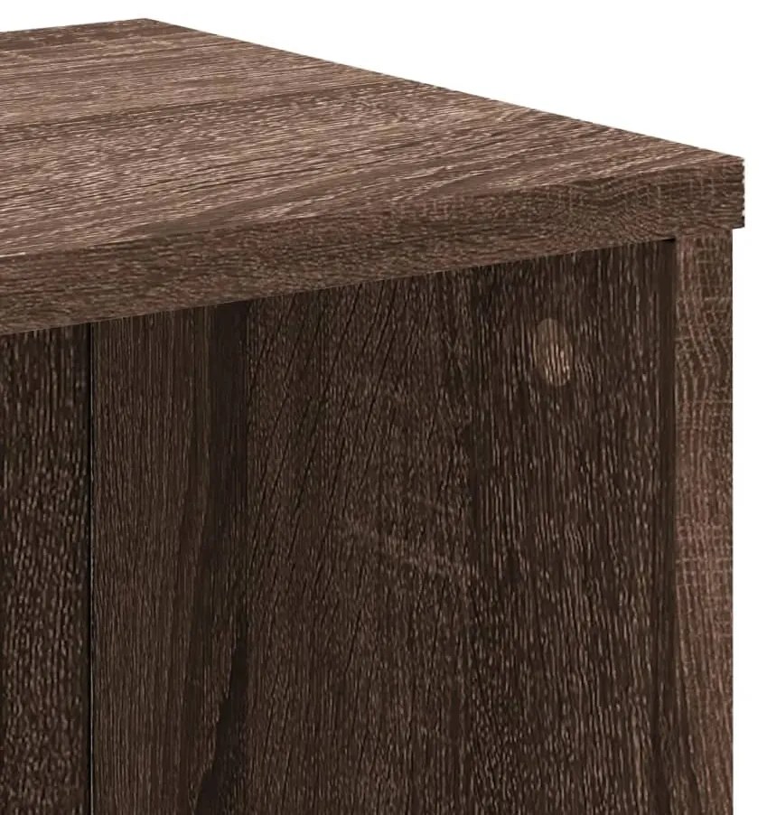 Estante 50x25x105 cm derivados de madeira carvalho castanho