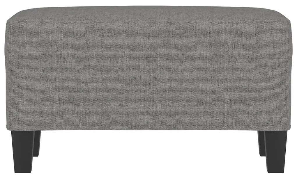 Banco 70x35x41 cm tecido cinzento-escuro