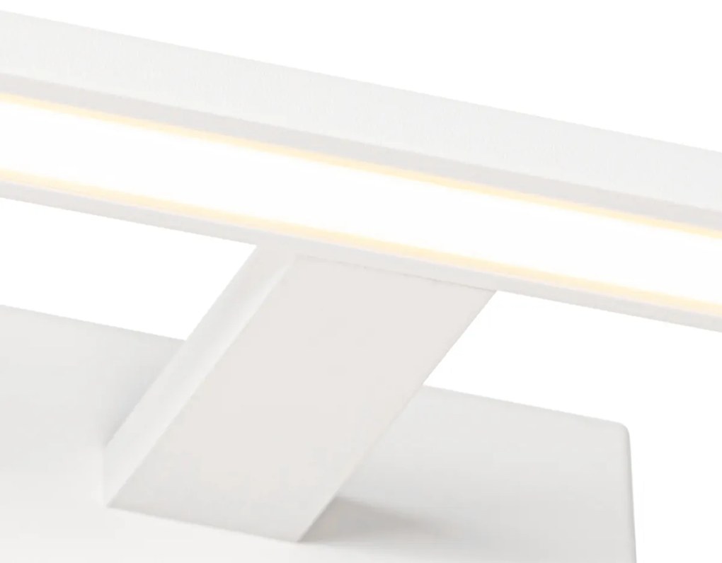 Aplique de parede branco 41,5 cm com LED IP44 - Jerre