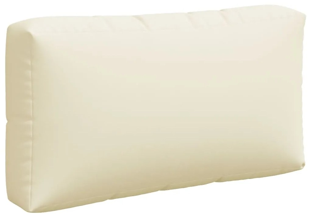 Almofadões de paletes 3 pcs tecido creme
