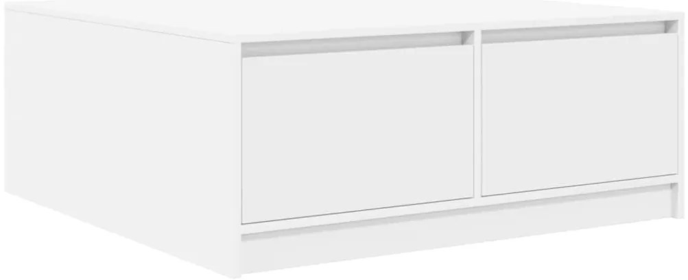 Mesa de centro com gavetas 100x100x40 cm branco