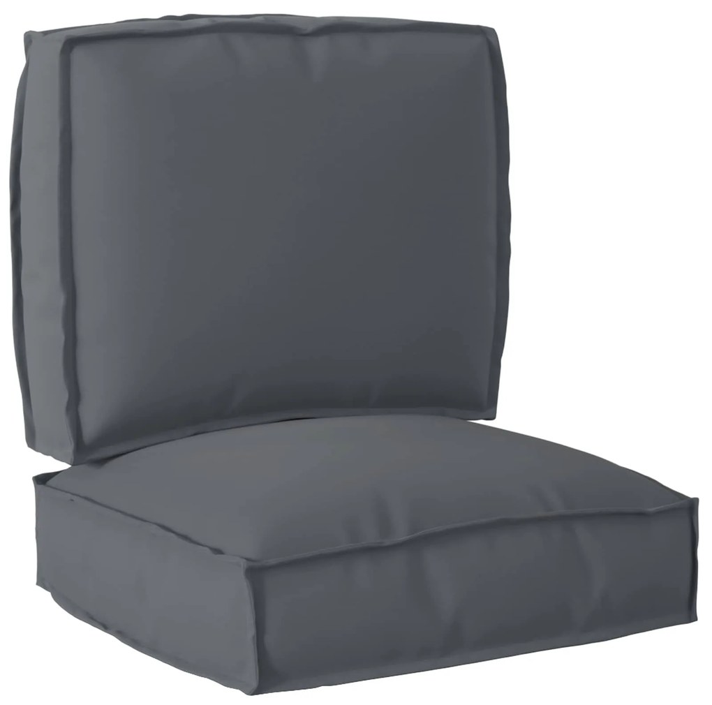 vidaXL Conjunto de Almofadas para Palete 2 pcs Antracite Tecido Oxford