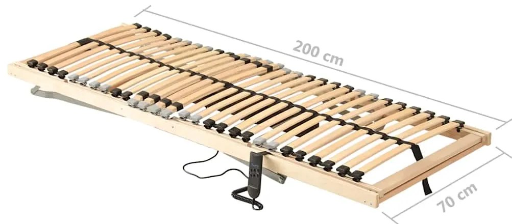 Estrado de ripas elétrico com 28 ripas 7 zonas 70x200 cm