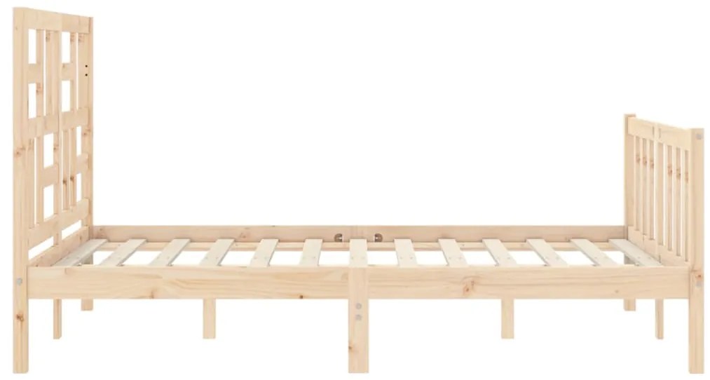 Cama sem colchão 120x200 cm madeira de pinho maciça