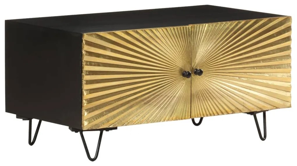Mesa de centro 90x50x45 cm madeira de mangueira maciça