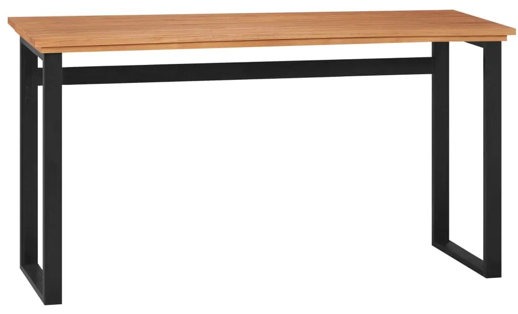 vidaXL Secretária 120x45x75 madeira de teca maciça