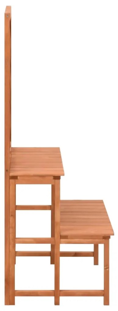 Suporte de plantas com treliça 70x42x115 cm abeto maciço