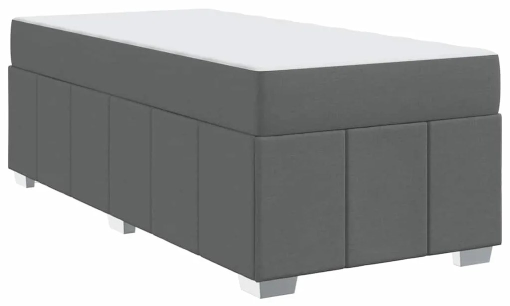 Estrutura da Cama Cinzento escuro 90 x 190 cm tecido