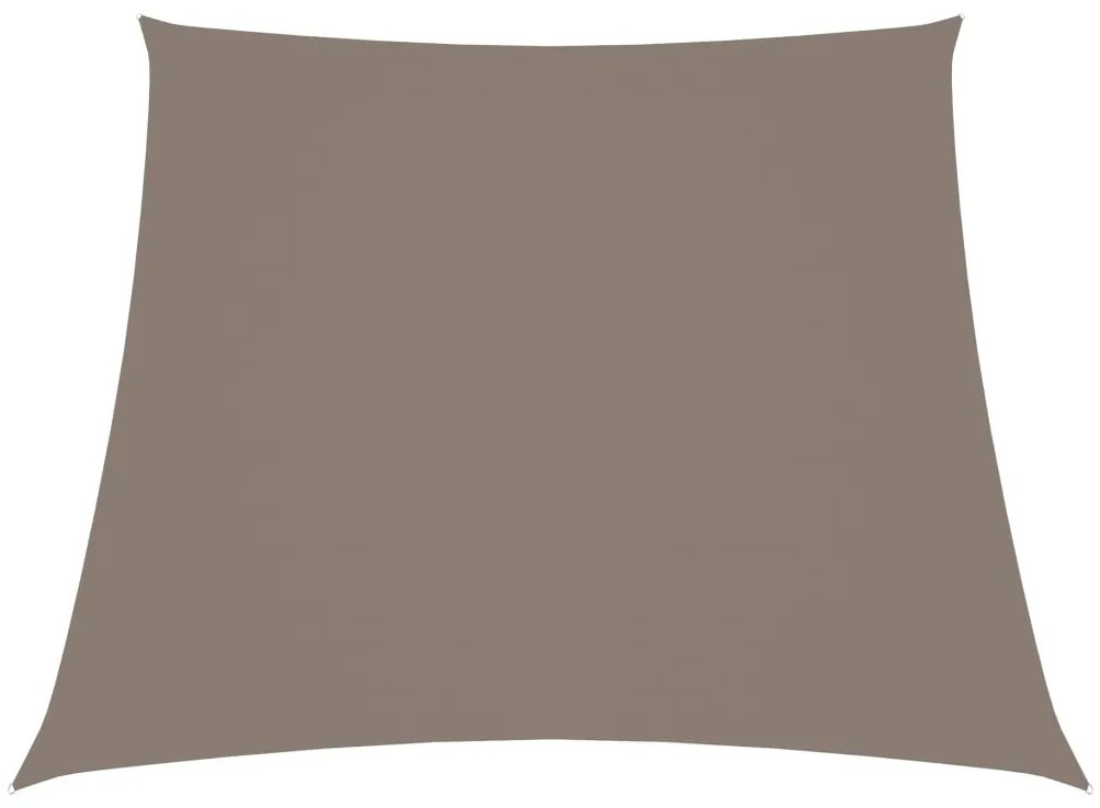 vidaXL Para-sol vela tecido oxford trapézio 3/4x3 m cinza-acastanhado
