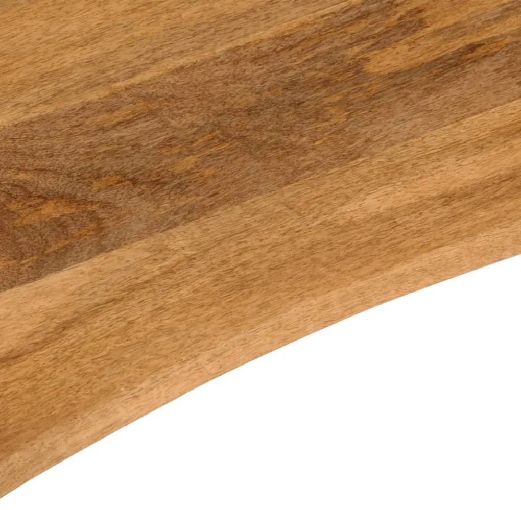 Tampo de mesa com curva 110x80x2,5 cm mangueira áspera maciça