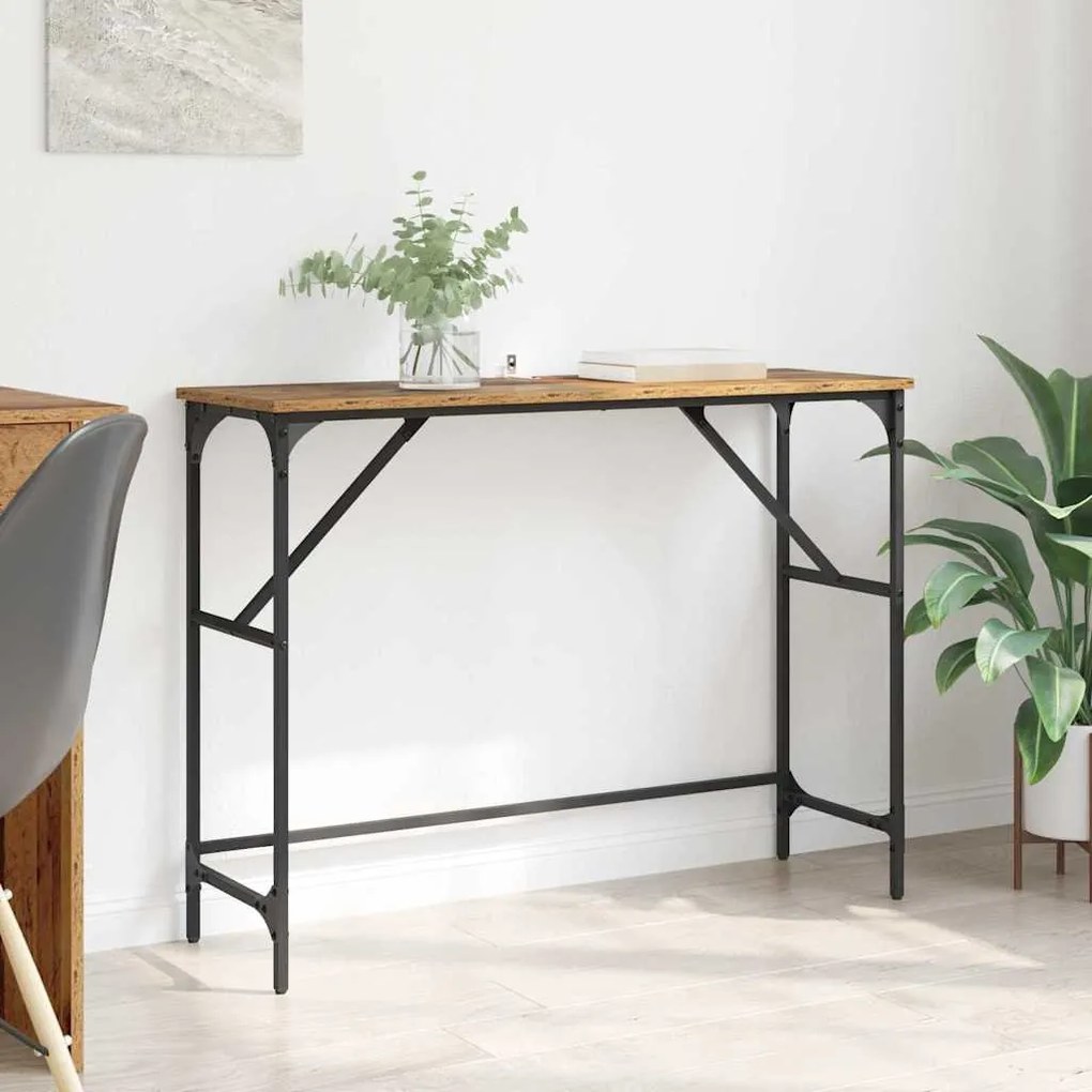 vidaXL Aparador Madeira antiga 100 x 32 x 75 cm Madeira processada