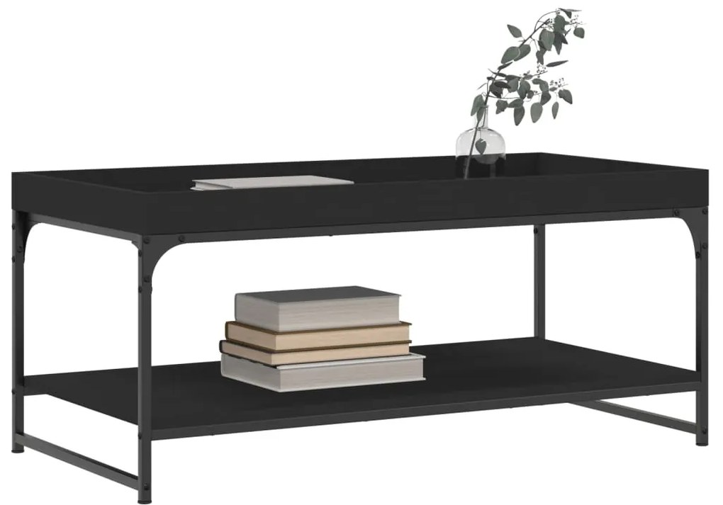 Mesa de centro 100x49x45 cm derivados de madeira preto