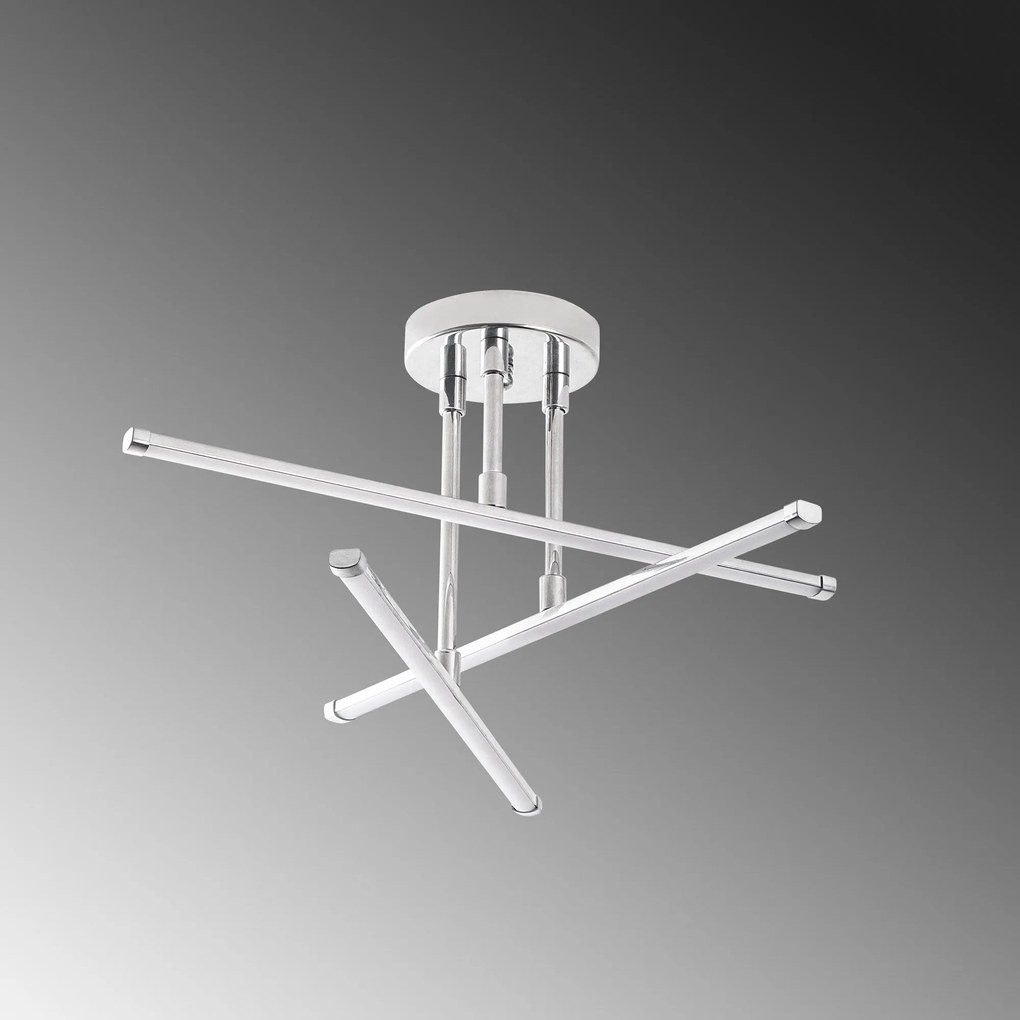 Candeeiro de Teto Ledflower – Chrome – 51 cm x 26 cm