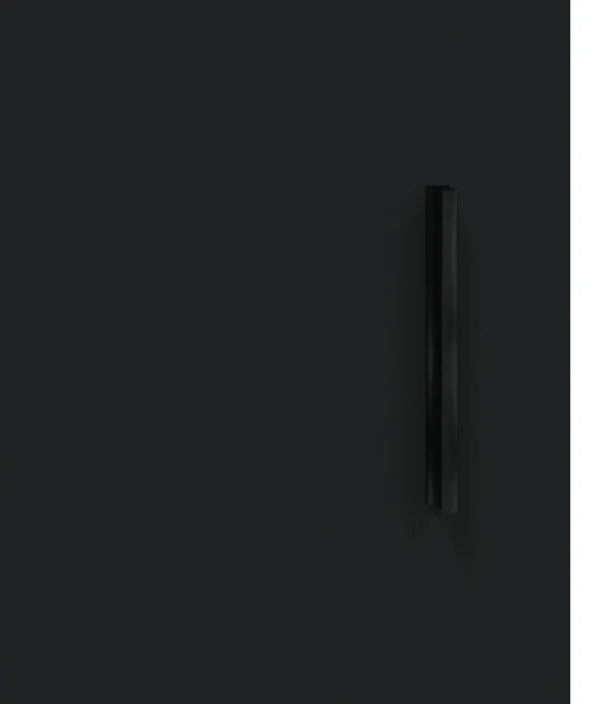 Armário alto 69,5x34x180 cm derivados de madeira preto