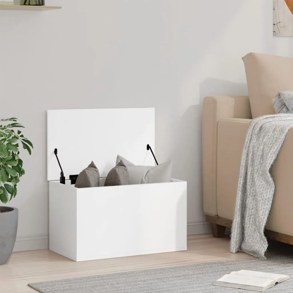 Caixa de arrumação 60x35x35 cm derivados de madeira branco