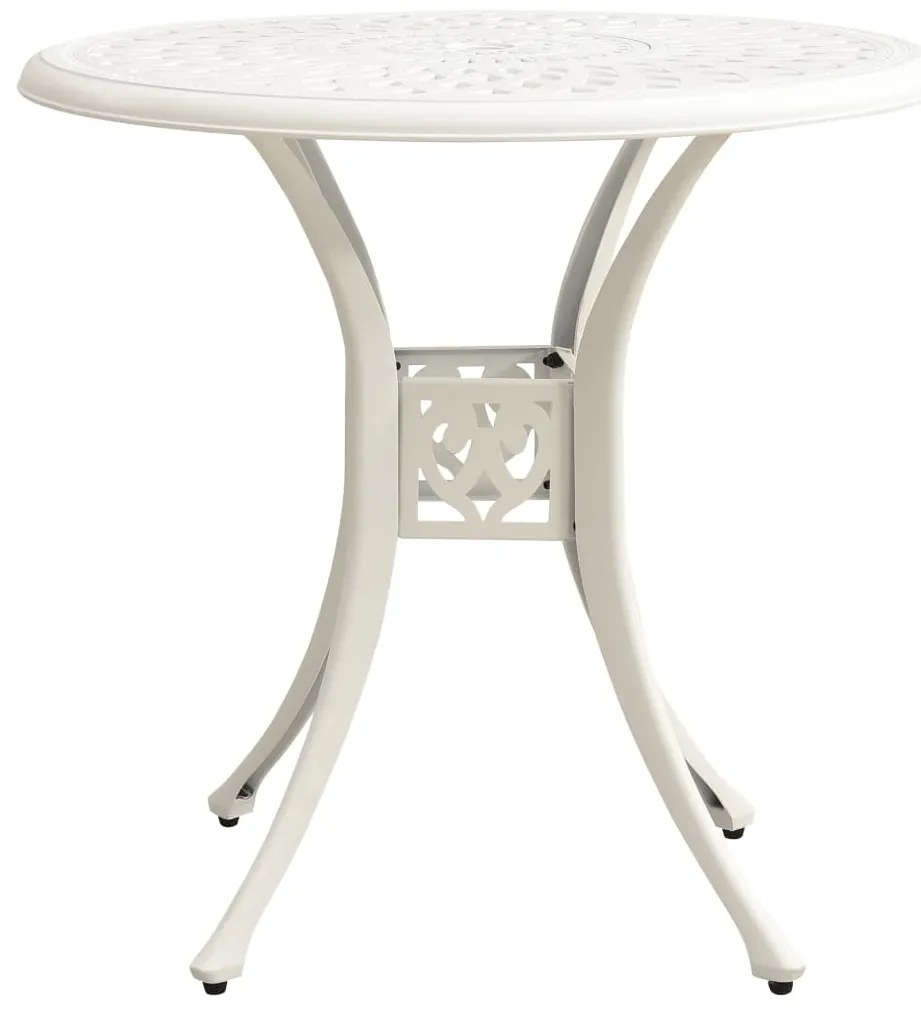 5 pcs conjunto de bistrô alumínio fundido branco