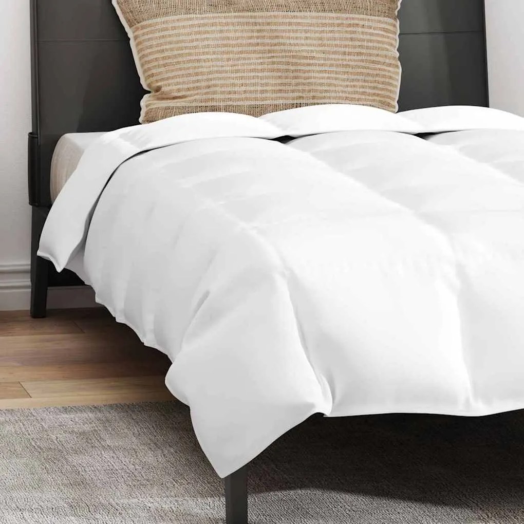 Edredão com travesseiro 2 pcs Branco 135 x 200 cm Penugem