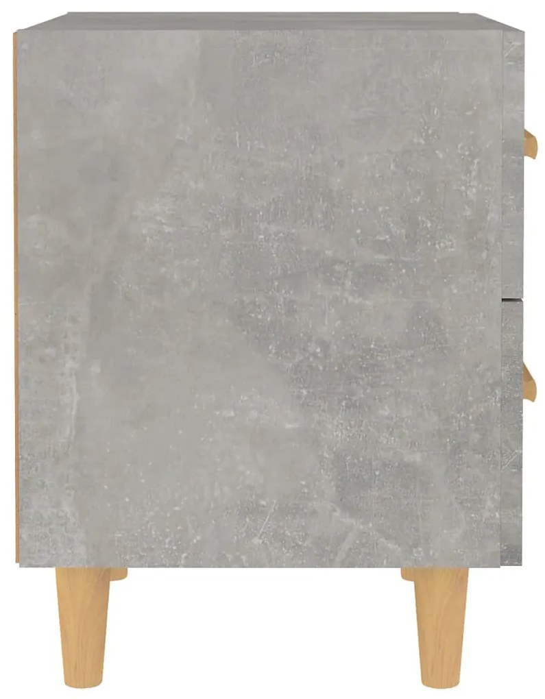 Mesas de cabeceira 2 pcs 40x35x47,5 cm cinzento cimento