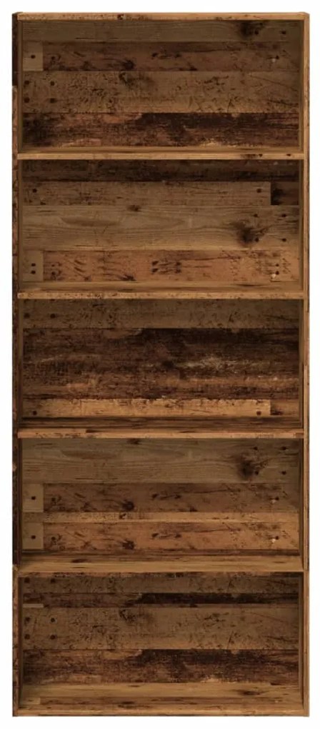Estante 80x30x189 cm derivados de madeira madeira velha