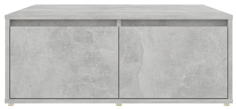 Mesa de centro 80x80x31 cm contraplacado cinzento cimento