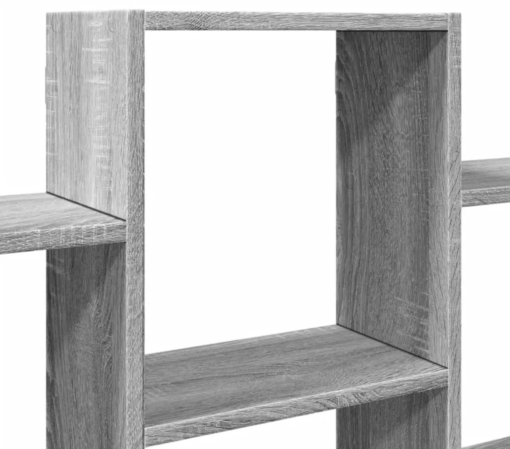 Prateleira parede 159x18x66cm derivados madeira cinzento sonoma