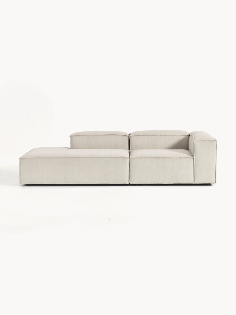 Chaise longue modular em bombazina Lennon