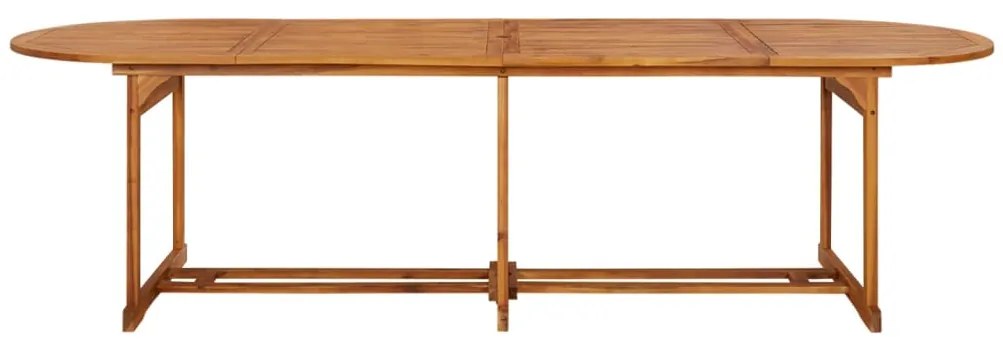 13 pcs conjunto de jantar para jardim 280x90x75cm acácia maciça