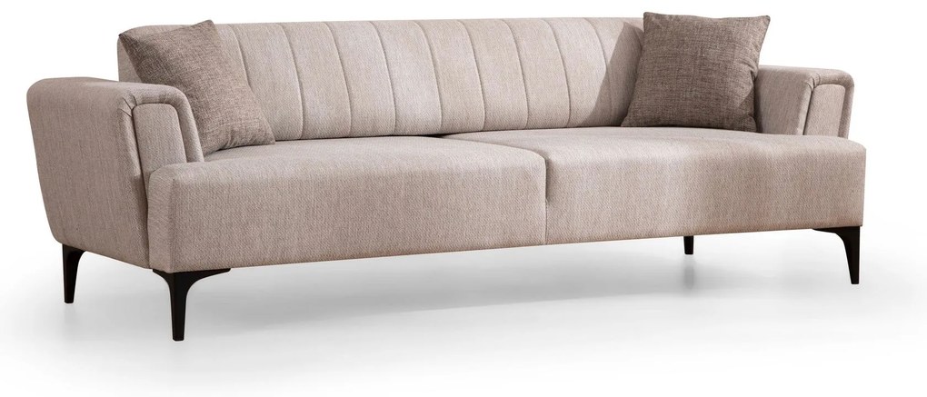 Sofá-cama de 3 Lugares Hamlet – Bege – 230 cm x 95 cm x 77 cm