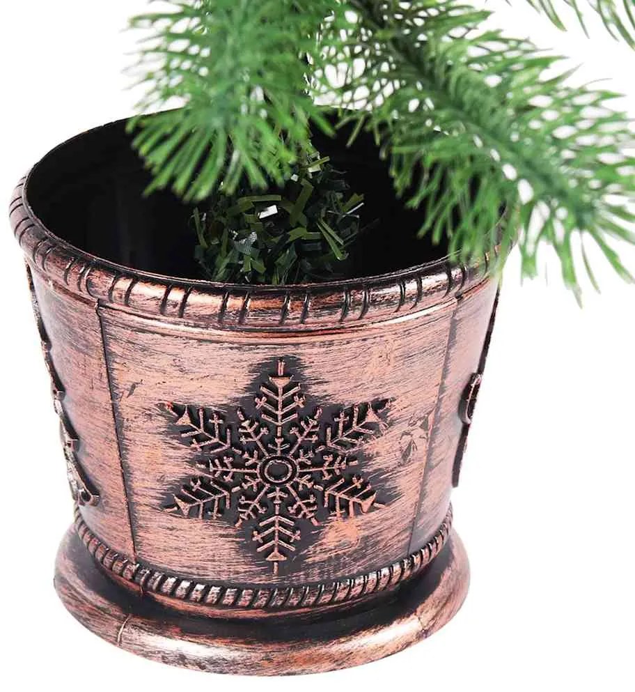 Árvore de Natal artificial agulhas realistas 65 cm verde